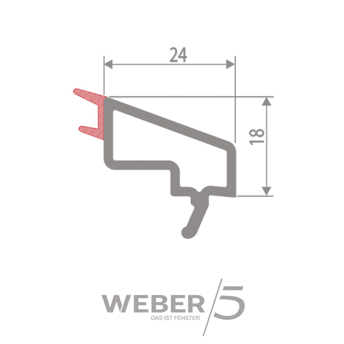 Штапик стандартный 24 мм в Темиртау