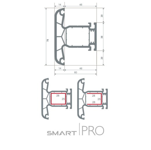 Импост 4-х камерный в Темиртау